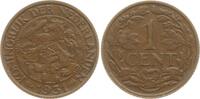 Niederlande, Königreich 1 Cent Wilhelmina, 1890 - 1948 -