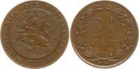 Niederlande, Königreich 2 1/2 Cent Wilhelm III., 1849 - 1890 -