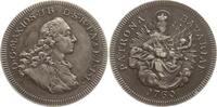 Bayern, Königreich, Stadt Nürnberg Versilberter Bronzejeton Maximilian III. Joseph, 1745 - 1777, von Lauer, Nürnberg, Prägung des 19. Jh. -