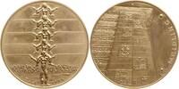 Österreich, Stadt Wien Bronzemedaille von H. Zobl, Stadtbezirk Meidling, Menschenturm / Ansicht Kirchen - Fassade -