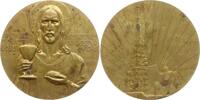 Österreich, Kaiserreich, Stadt Wien Vergoldete Bronzemedaille v. M. Six, a.d. XXIII. Eucharistischen Kongress, Stephansdom, aufgehende Sonne -