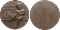 Kaiserreich Deutschland Große einseitige Eisengußmedaille Zeit des 1. Weltkriegs, ohne Signatur, Gedenket der Säuglinge und Kinder -