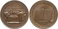 Frankreich, Kaiserreich, Lyon Stadt Große Bronzemedaille Napoleon III., 1852 - 1870, v. Bovy, 300 Jahre Protestantismus in Frankreich -