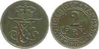 Dänemark, Königreich 2 Öre Frederik VIII., 1906 - 1912 -