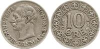 Dänemark, Königreich 10 Öre Frederik VIII., 1906 - 1912 -