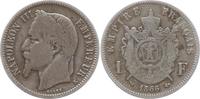 Frankreich, Kaiserreich Napoleon III., 1852 - 1870, Bordeaux 1 Franc 1866 K Gutes schön