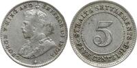 Malaysia Straits Settlements 5 Cents George V., 1910 - 1936 -