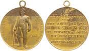 Österreich, Kaiserreich, Wien Kleine tragbare Bronzemedaille v. Waschmann, a.d. 100. Aufführung des Bruder-Straubinger im Theater a.d. Wien -