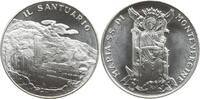 Italien, Abtei Santuario di Montevergine Medaille Ansicht der Abtei / Altarbild der Madonna di Montevergine (schwarze Madonna) -