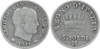 Italien, Königreich 5 Soldi Napoleon I., 1804 - 1814, Mailand -