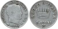 Italien, Königreich 5 Soldi Napoleon I., 1804 - 1814, Mailand -