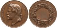 Frankreich, Kaiserreich Bronzemedaille Napoleon III., v. Caque, Moselle, Concours Départemental d'Animaux Gras -