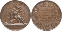 Schweiz - Basel Bronzemedaille 1844 a.d. Eidgenössische Freischießen, 400. Jahre Schlacht bei St. Jakob an der Birs VF, kl. RF, kl. Kr.
