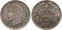 Frankreich, Kaiserreich 20 Centimes Napoleon III., 1852 - 1870, Straßburg -