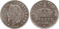 Frankreich, Kaiserreich 20 Centimes Napoleon III., 1852 - 1870, Straßburg -