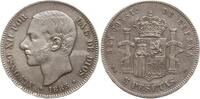 Spanien, Königreich 5 Pesetas Alfonso XII., 1874 - 1885 -