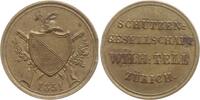 Schweiz-Zürich Kleine Messingmedaille Schützen-Gesellschaft Wilhelm Tell -