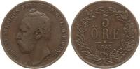 5 Öre 1865 Schweden, Königreich Carl XV., 1859 - 1872 Sehr schön, min. RF
