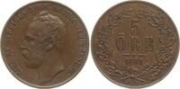 5 Öre 1861 Schweden, Königreich Carl XV., 1859 - 1872 Fast vorzüglich