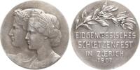 Schweiz-Zürich Silbermedaille v. Boesch bei Huguenin, Le Locle, auf das Eidgenössisches Schützenfest -