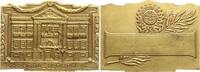 Brasilien Vergoldete Bronzeplakette Automovel Club do Brazil FIA, Preis nicht verl., BODAS DE OURO, Fassade 1907 -