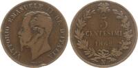 Italien, Königreich 5 Centesimi Vittorio Emanuele II., 1861 - 1878, Neapel -