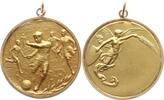 Sportmedaillen - Fußball Tragbare vergoldete Bronzemedaille Preismedaille Fußball, nicht verliehen -