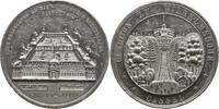 Hessen - Kassel Zinnmedaille auf die Industrieausstellung in Kassel, Ansicht des Herkules und der Kaskaden -