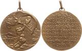 Italien, Trentino Tragbare Bronzemedaille v. Bistolfi, 1. Weltkrieg, Alpenfront, auf die Leistungen der Alpini, 1915-1918 -