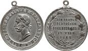 Österreich, Kaiserreich, Wien Tragbare Zinnmedaille Franz Joseph I., 1848 - 1916, auf das 3. Deutsche Bundesschießen -