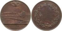 Schweiz - Genf Bronzemedaille v. Bovy, auf die Einweihung der Brücke Pont du Mont-Blanc über die Rhone -