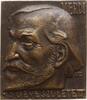 Berühmte Personen - Musiker und Komponisten Einseitige Bronzegussplakette v. Sándor Boldogfai Farkas, Ungarn, 150. Geb. des Komponisten Giuseppe Verdi -