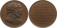 Frankreich, Königreich, Stadt Paris Bronzemedaille Ludwig XVIII., v. Gayrard, Wiederherstellung Reiterstandbild für Heinrich IV. -
