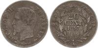 Frankreich, Kaiserreich 20 Centimes Napoleon III., 1852 - 1870, Paris -