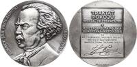 Berühmte Personen - Musiker und Komponisten Große versilberte Bronzemedaille v. Watrobska-Frindt, a.d. polnischen Komponisten Ignaz Paderewski, 1860 - 1941 -