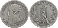 Norwegen 1 Krone Oskar II., 1872 - 1905 -
