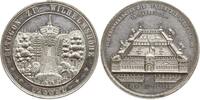 Hessen - Kassel Zinnmedaille auf die Industrieausstellung in Kassel, Ansicht des Herkules und der Kaskaden -