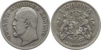 Schweden, Königreich 1 Krone Oskar II., 1872 - 1907 -