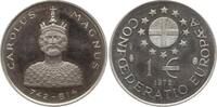 München, Stadt Silbermedaille (925) Paneuropean Union, 1 €, CAROLUS MAGNUS / CONFOEDERATIO EUROPAEA -