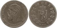 Norwegen 50 Öre Oskar II., 1872 - 1905 -