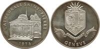 Schweiz - Genf Silbermedaille (900) Kathedrale Saint-Paul -