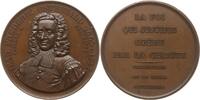 Schweiz-Neuchatel (Neuenburg) Bronzemedaille von F. Landry, auf den Pastor und Theologen Jean-Frédéric Ostervald, 1663 - 1747 -