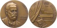 Russland - UdSSR Große Bronzemedaille v. Filippov, Münzamt Leningrad, 150. Geb. des Komponisten Bedrich Smetana -