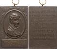 Berühmte Personen - Musiker und Komponisten Große tragbare Bronzeplakette Carl Maria von Weber, gestiftet v. Hessischen Sängerbund, 1. Bundesfest in Mainz -
