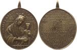 Italien - Sizilien, Stadt Messina Hochovale tragbare Messingmedaille a.d. Madonna vom heiligen Brief von Messina, Madonna, Christus / 25 Zeilen Schr. -