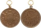 Schweiz - Waadt Tragbare Messingmedaille Souvenir de l'école des recrutes d'Artillerie à Bière -