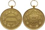 Belgien, Königreich, Brüssel Tragbare vergoldete Bronzemedaille v. Veyrat, Verdienstmedaille der Versicherung La Belgique Assurances Incendie -