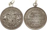 Schweiz - Genf Tragbare versilberte Bronzemedaille auf das Internationale Musikfest mit 90.000 Teilnehmern, Stadtwappen -