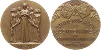 Schweiz - Genf Bronzemedaille Stadtteil / Gemeinde Carouge, 100 Jahre Wiedervereinigung der Gemeinden -
