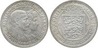 Dänemark, Königreich 2 Kronen Christian X., 1912 - 1947, Silberhochzeit -